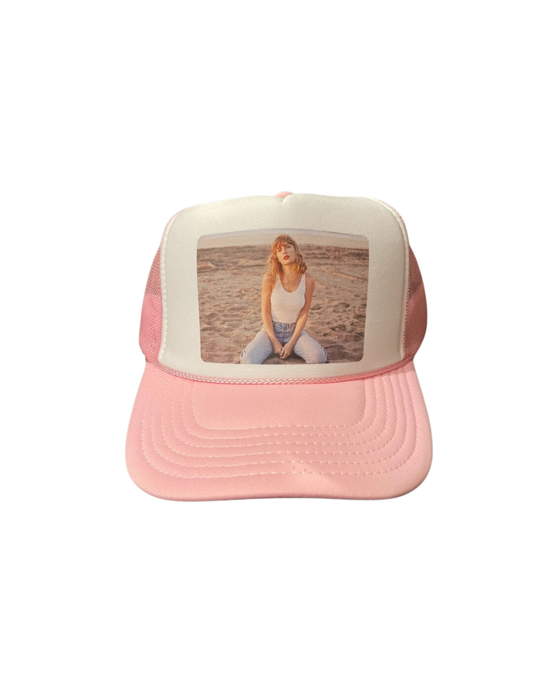 Swiftie Era Trucker Hat Soft Pink