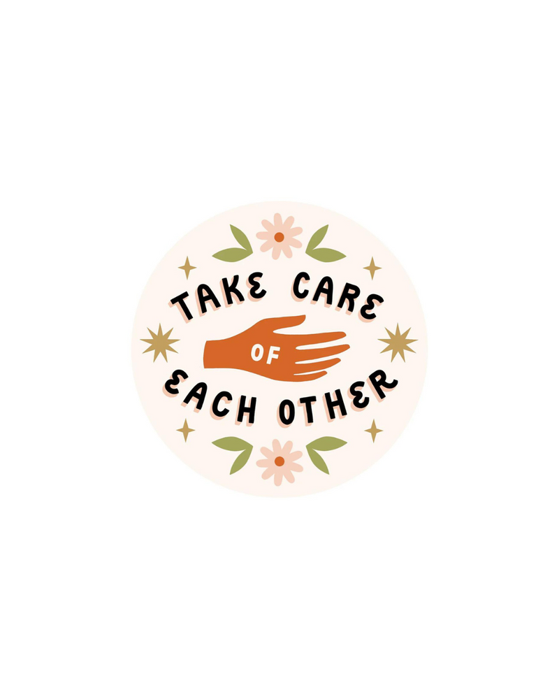 Take Care Die Cut Sticker