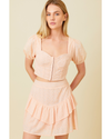 Talulah Corset Top Blush