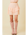 Talulah Ruffle Skirt Blush