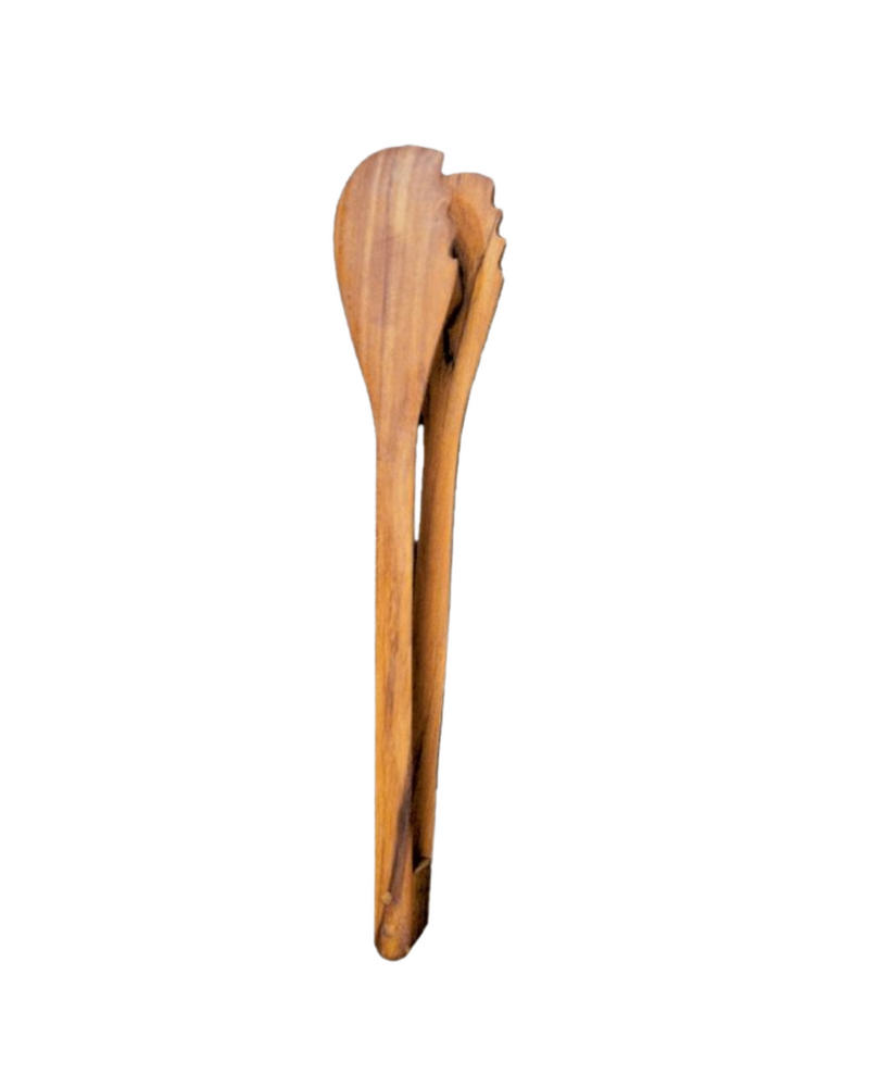 Teak Tongs L