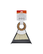 Tiny Team Mini Broom And Dustpan Gray White