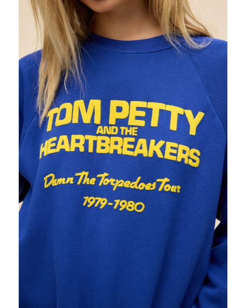 Tom Petty Damn The Torpedoes Vintage Sweatshirt Blue Quartz