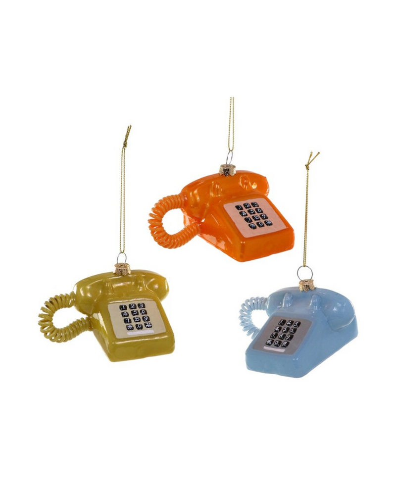 Touch Tone Telephone Ornament Assortedt