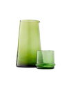 Tumbler And Tapered Carafe Set Green