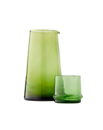 Tumbler And Tapered Carafe Set Green