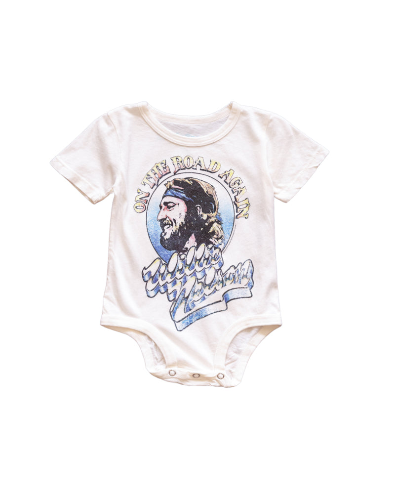 Willie Nelson Onesie Vintage White