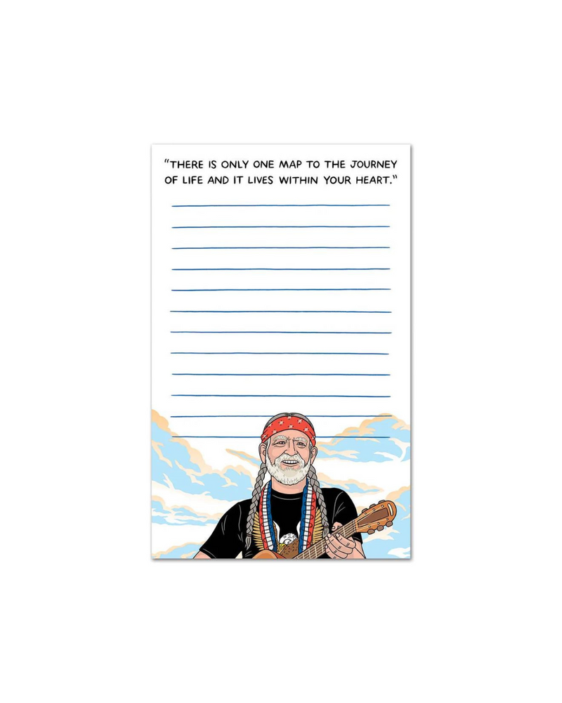 Willie Nelson Notepad