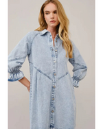 Winona Quarter Sleeve Denim Shirt Dress