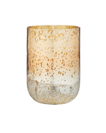 Winter White Radiant Large Glass Candle