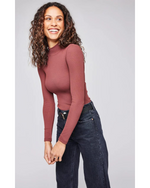 Wren Mock Neck Cinnamon