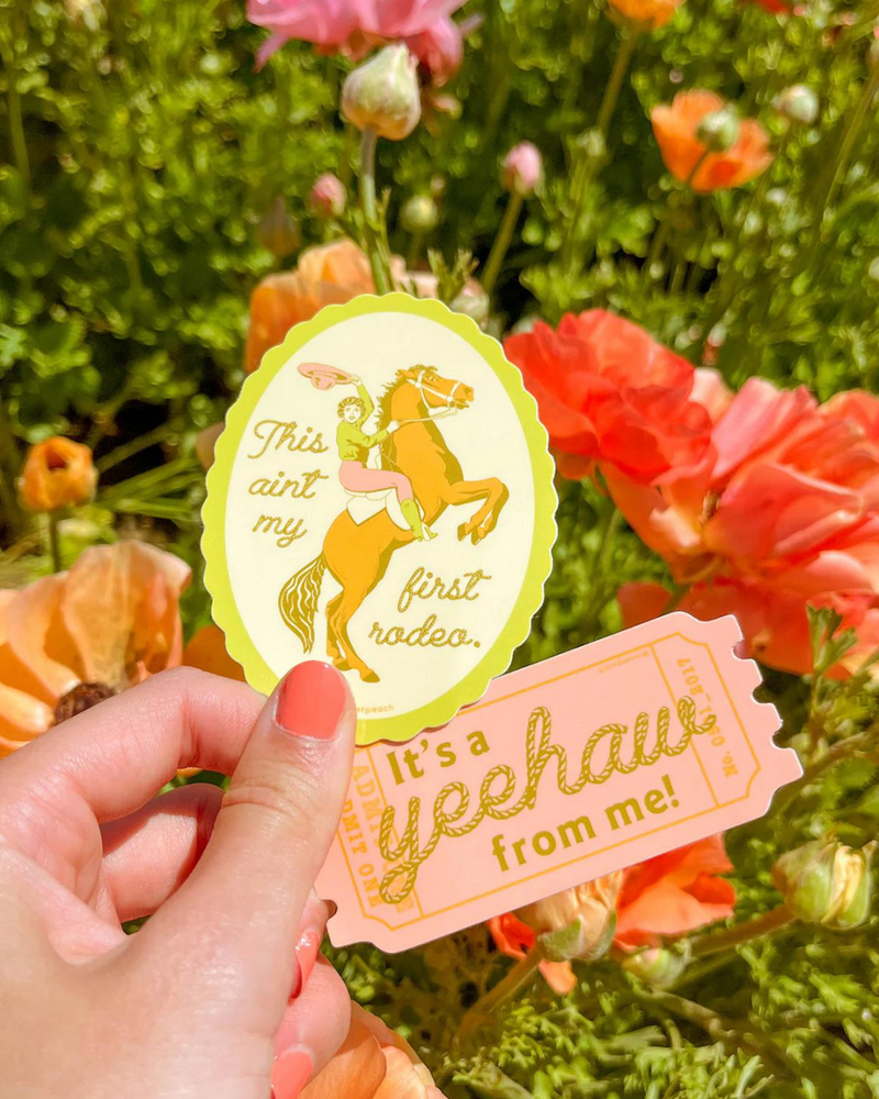 Yeehaw Ticket Sticker