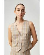 Zahara Vest Taviara Plaid