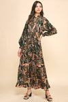 Cassandra Patterned Maxi Dress Black Multi