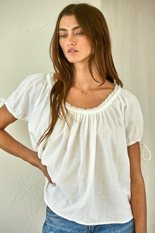 Charmed Top Off White