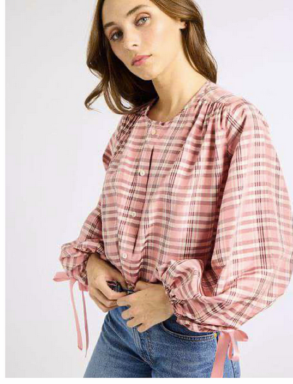 Cecily Top Sugarplum Plaid