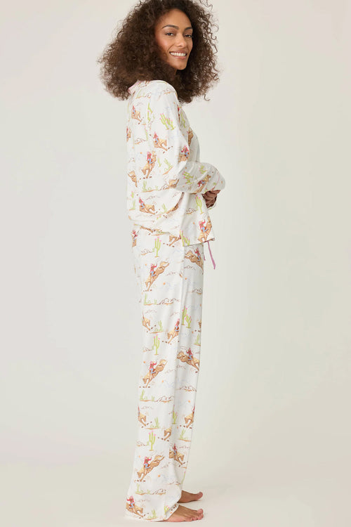 Playful Prairie Long Sleeve Top Natural