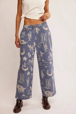 Seaside Pull On Pant Indigo Combo