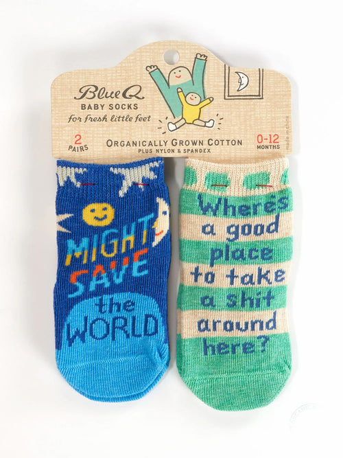 Save World Take Shit Socks