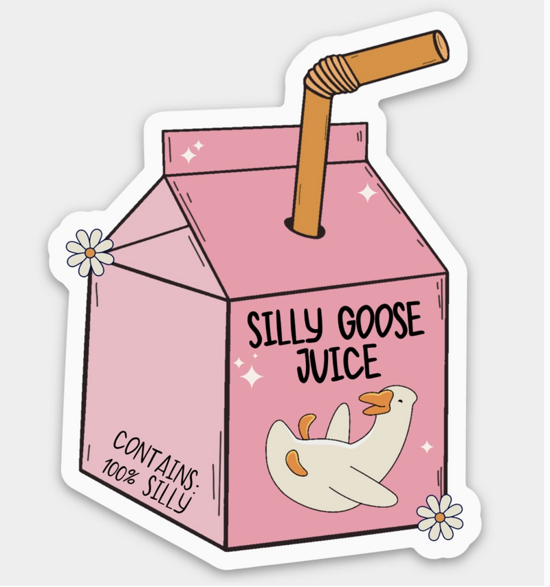 Silly Goose Juice Sticker