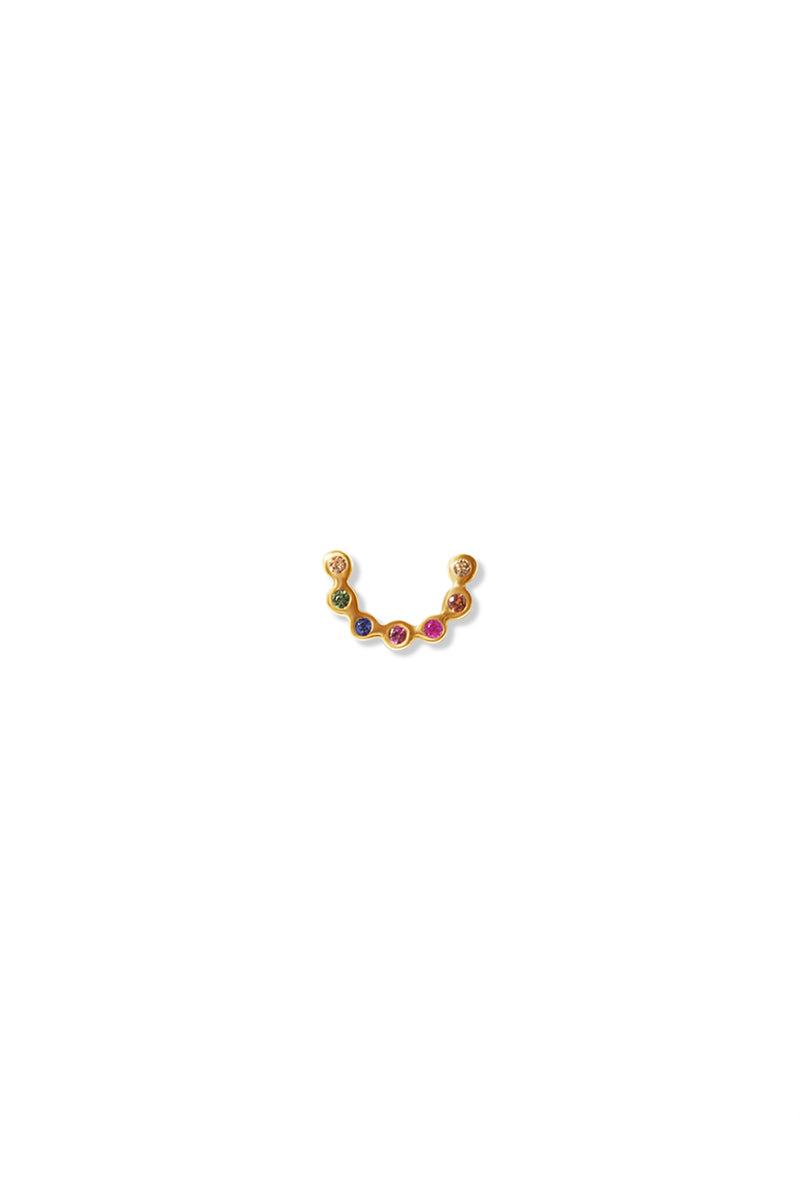 14K BG Rainbow Stud