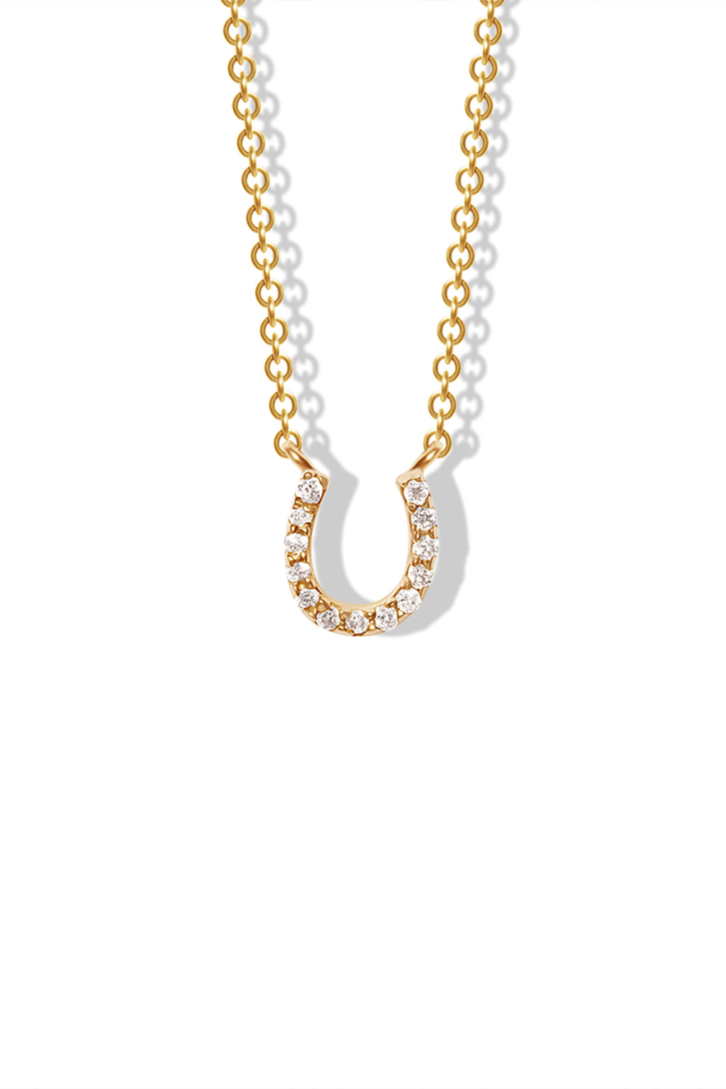 14K BG Horseshoe Necklace