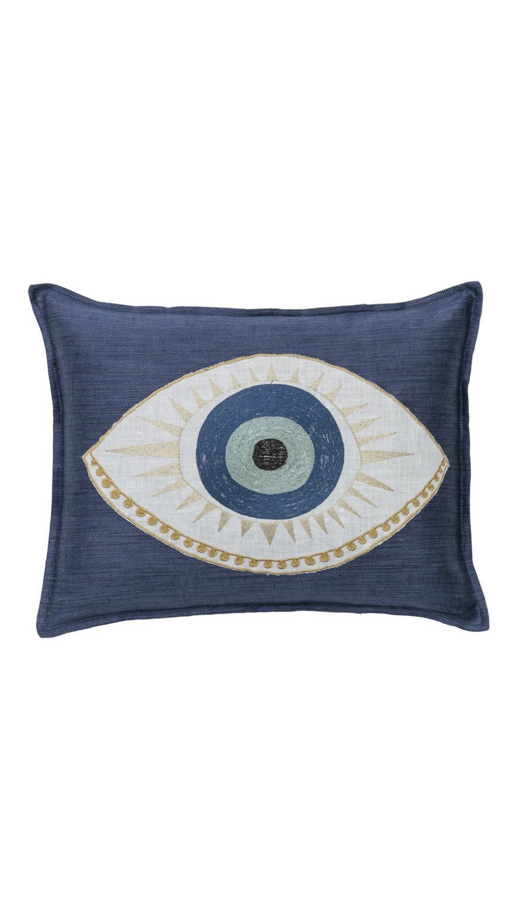 Evil Eye Applique Pillow 12x16