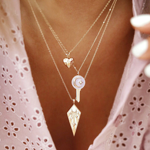 Moongazer Key Necklace Lilac